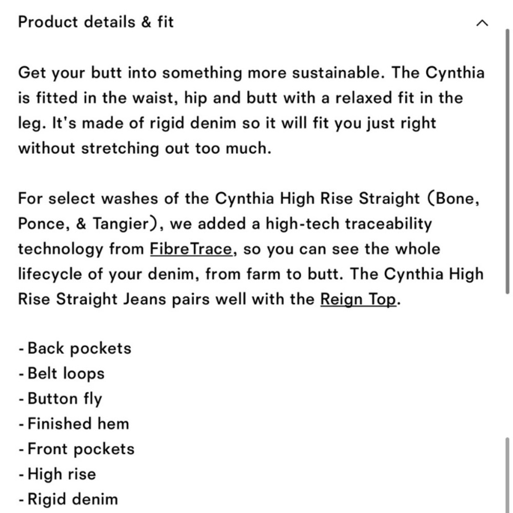 Reformation Cynthia High Rise Destroyed Jean - Picture 4 of 10